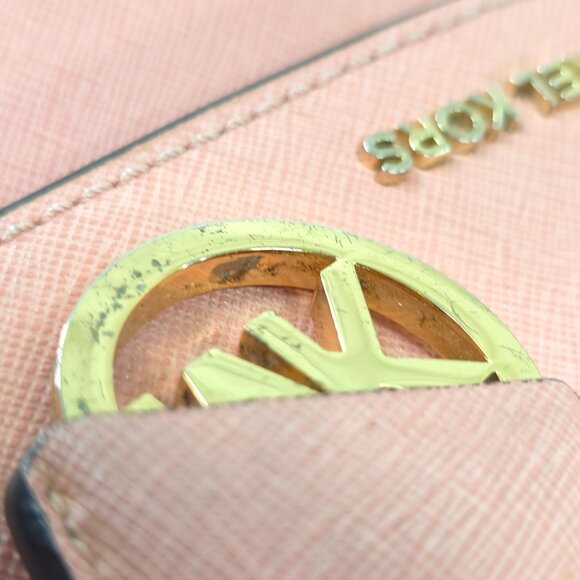 MK MICHAEL KORS AVA EXTRA SMALL CROSSBODY PINK LEATHER BAG SATCHEL PURSE *FLAWS* - Picture 4 of 16